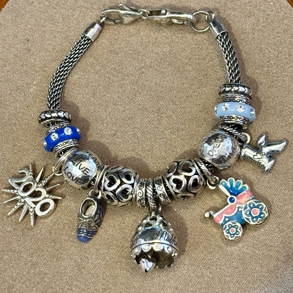 🆕 Brighton 2020 charm Silver starburst Beaded detail Limited edition NWOT - Picture 4 of 5